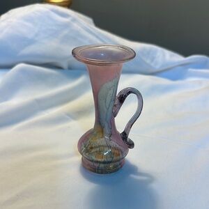 Elegant Pink Glass Vase